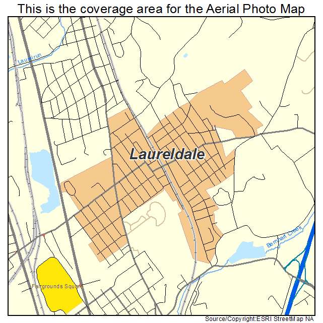Laureldale, PA location map 