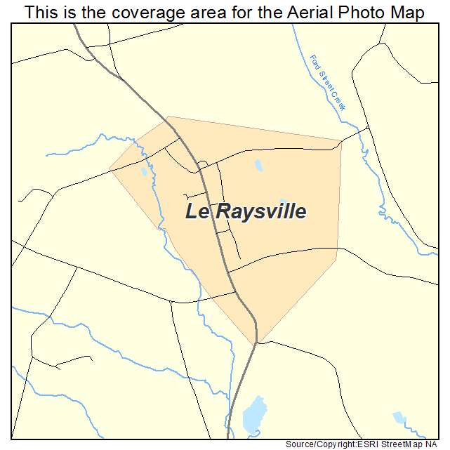 Le Raysville, PA location map 