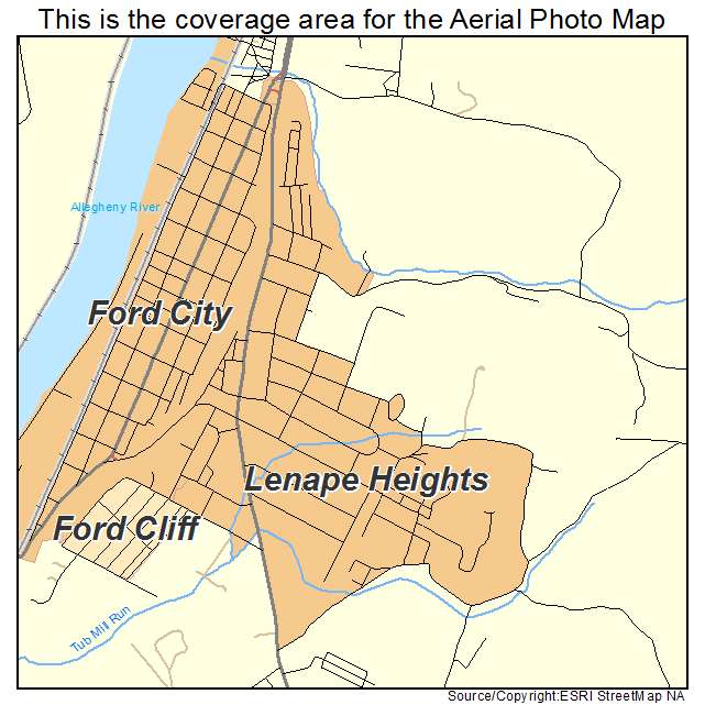 Lenape Heights, PA location map 