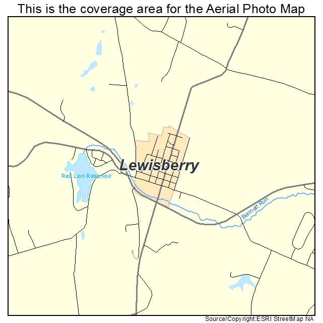 Lewisberry, PA location map 