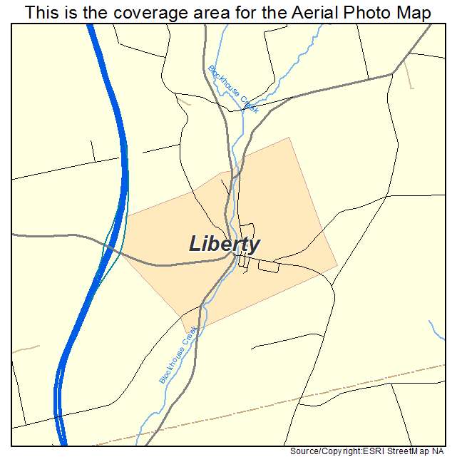 Liberty, PA location map 