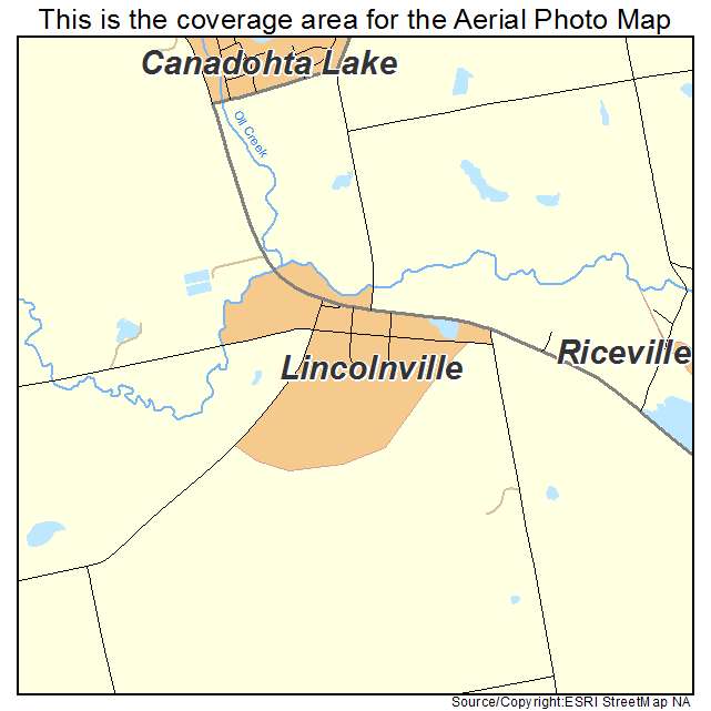 Lincolnville, PA location map 