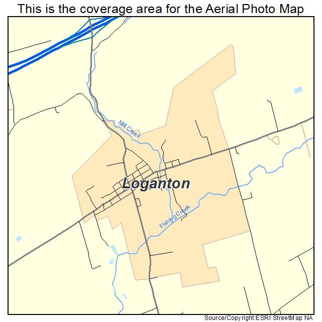 Loganton, PA location map 