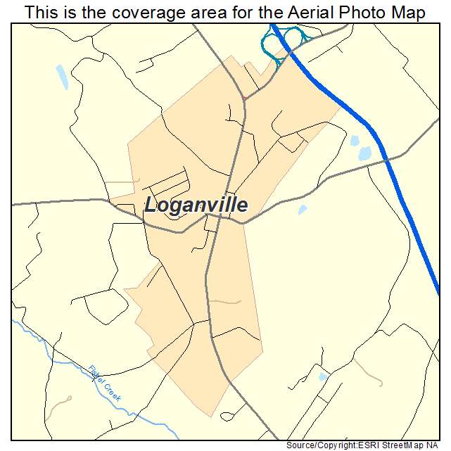 Loganville, PA location map 
