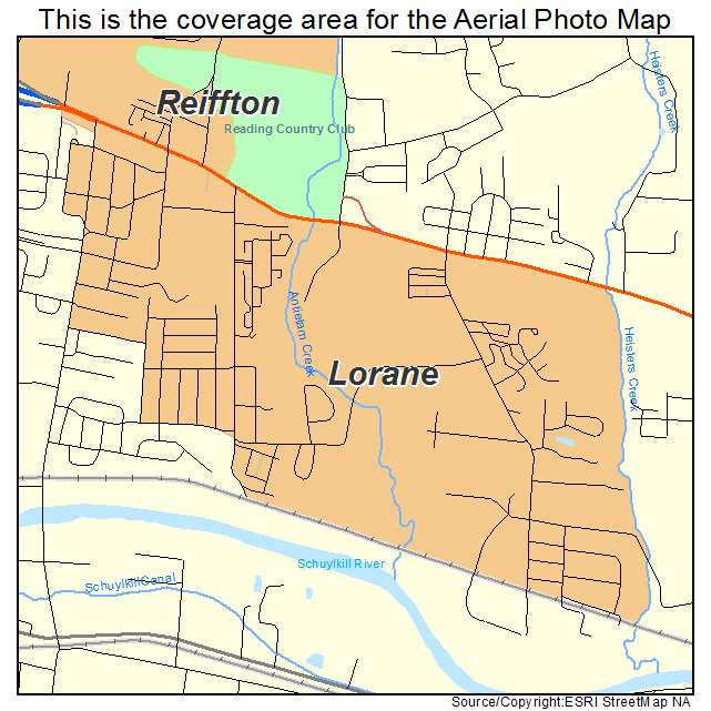 Lorane, PA location map 