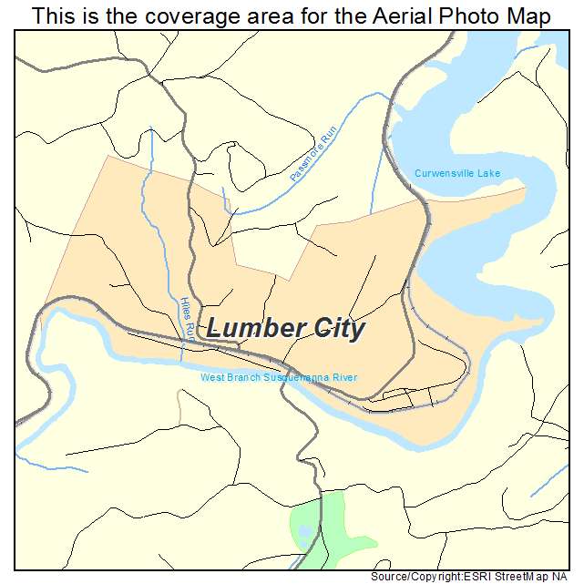 Lumber City, PA location map 