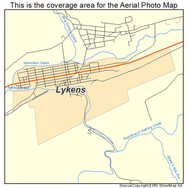 Lykens, PA location map 