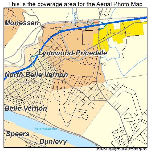 Lynnwood Pricedale, PA location map 