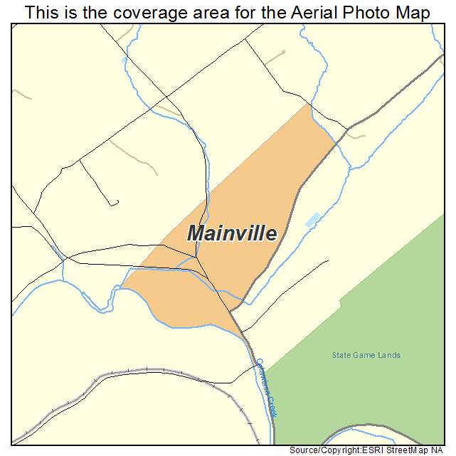 Mainville, PA location map 