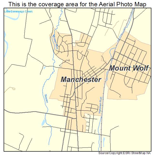 Manchester, PA location map 