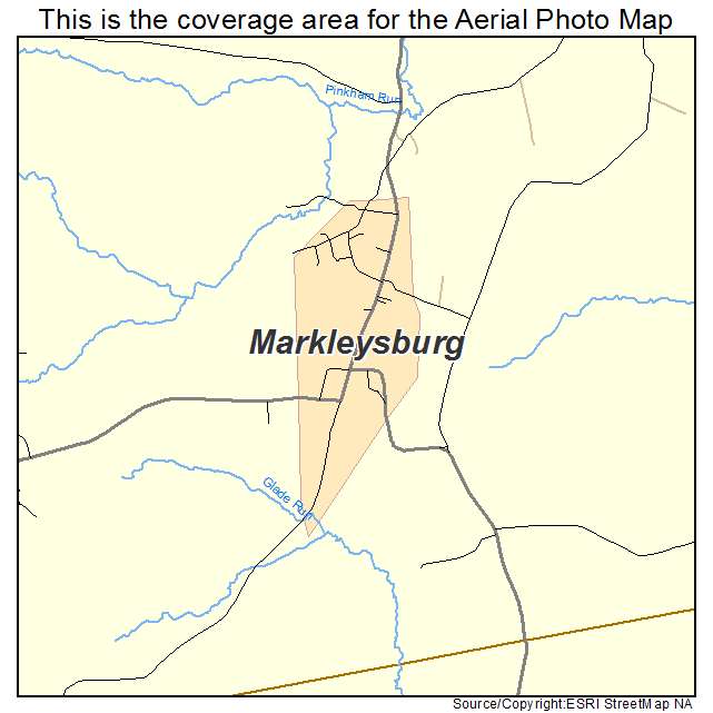 Markleysburg, PA location map 