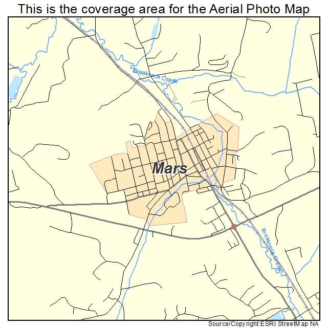 Mars, PA location map 