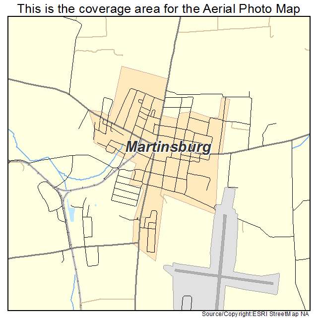 Martinsburg, PA location map 