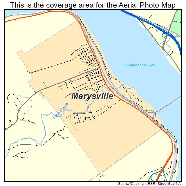 Marysville, PA location map 
