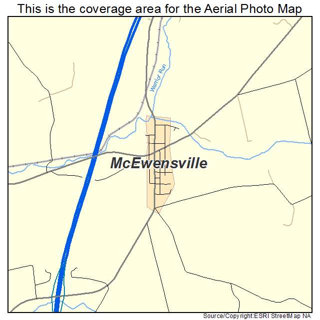 McEwensville, PA location map 
