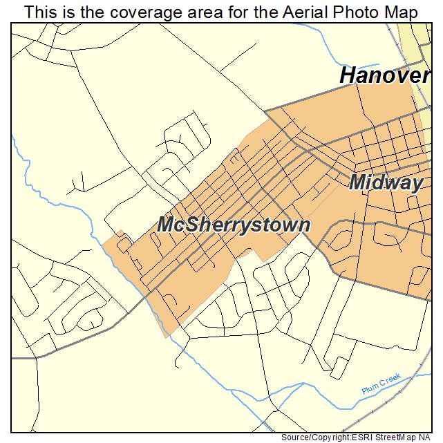 McSherrystown, PA location map 