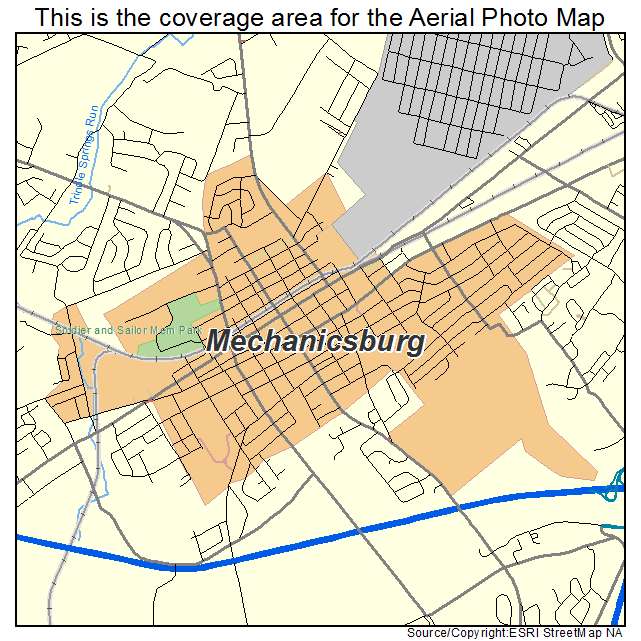 Mechanicsburg, PA location map 