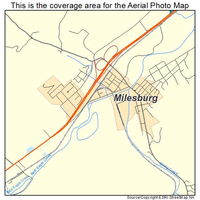 Milesburg, PA location map 