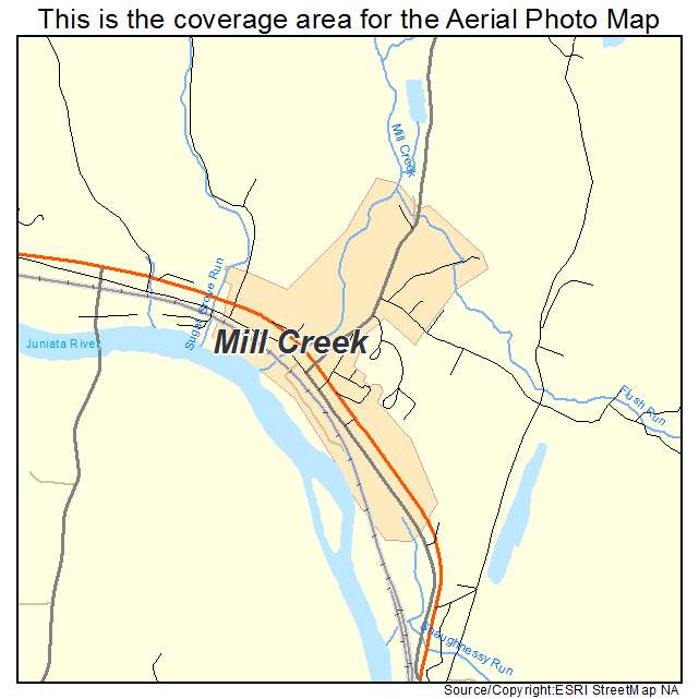 Mill Creek, PA location map 