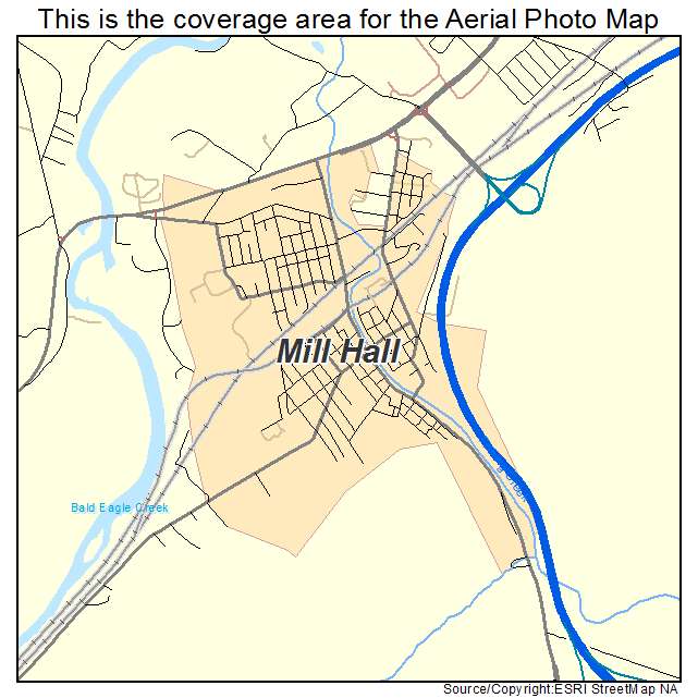 Mill Hall, PA location map 