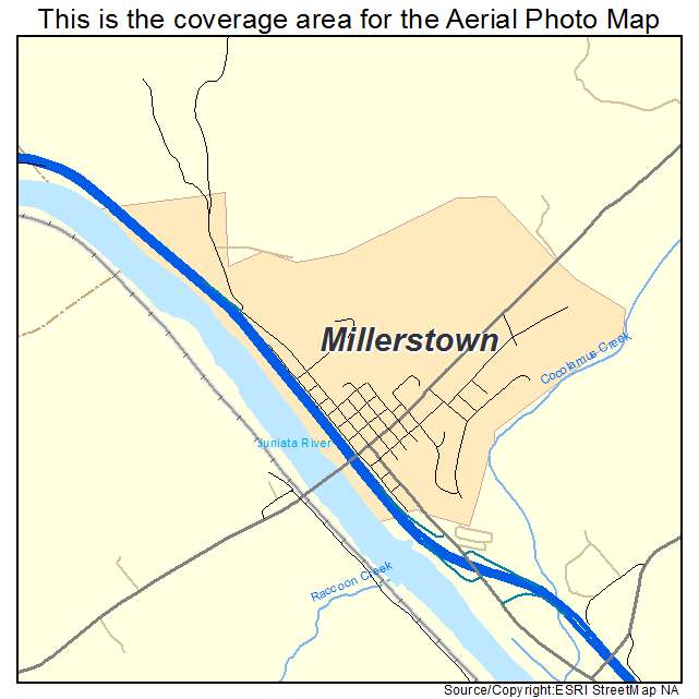 Millerstown, PA location map 