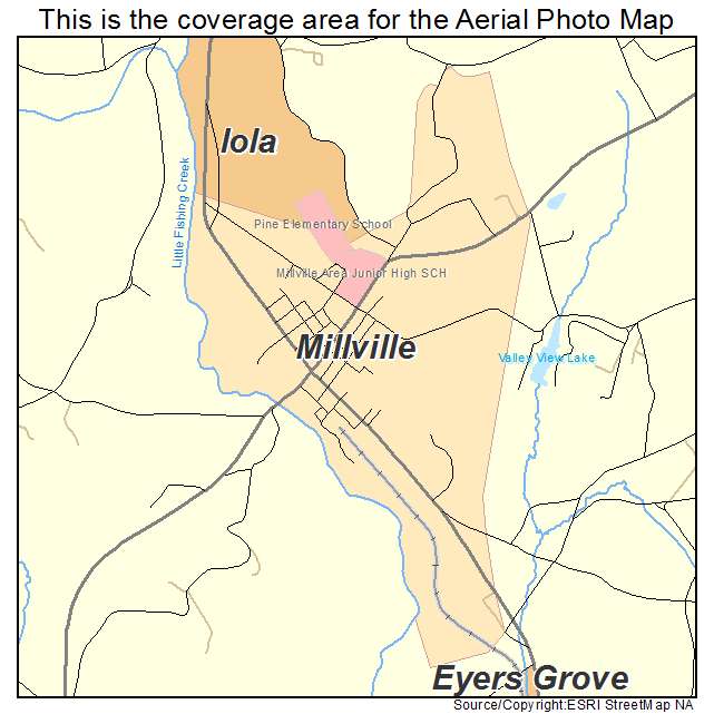 Millville, PA location map 