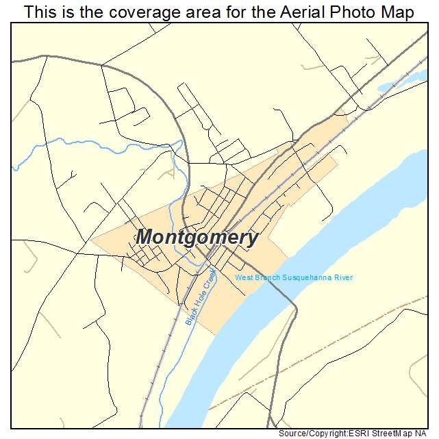 Montgomery, PA location map 