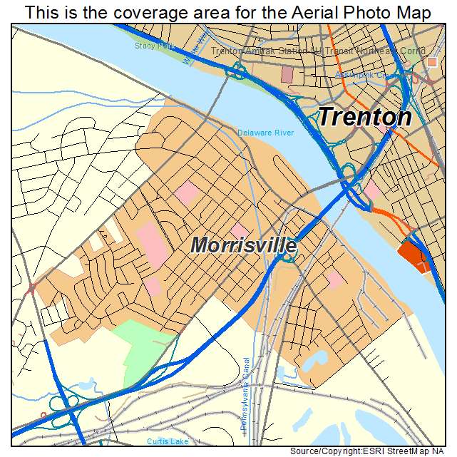 Morrisville, PA location map 