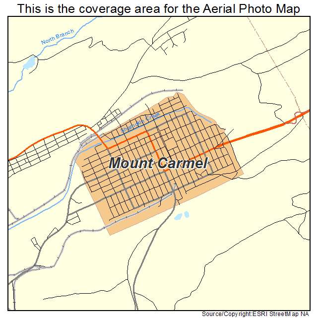 Mount Carmel, PA location map 