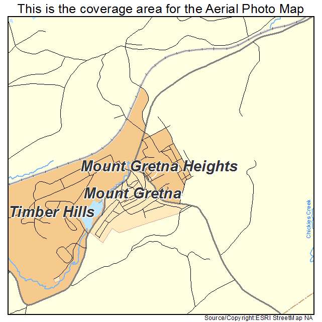 Mount Gretna Heights, PA location map 