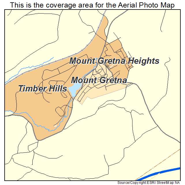 Mount Gretna, PA location map 