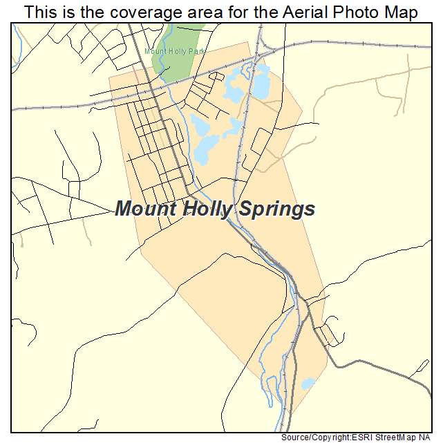 Mount Holly Springs, PA location map 