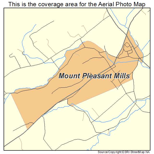 Mount Pleasant Mills, PA location map 