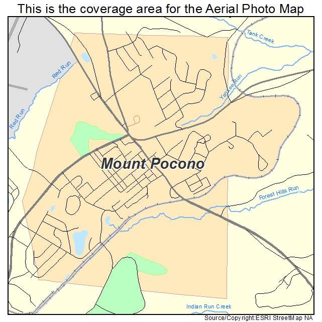 Mount Pocono, PA location map 