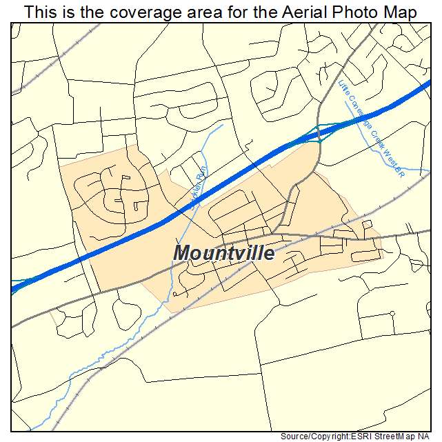 Mountville, PA location map 