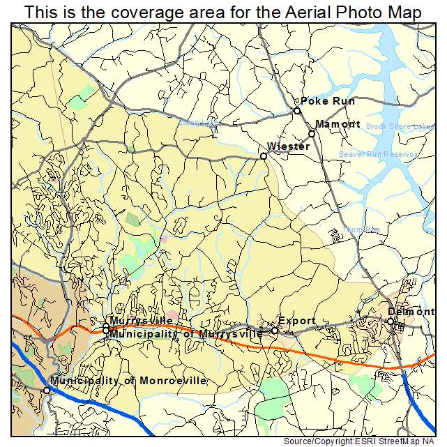 Municipality of Murrysville, PA location map 