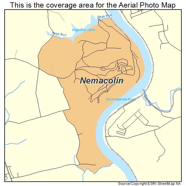 Nemacolin, PA location map 