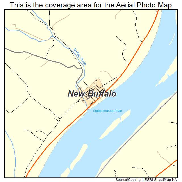 New Buffalo, PA location map 