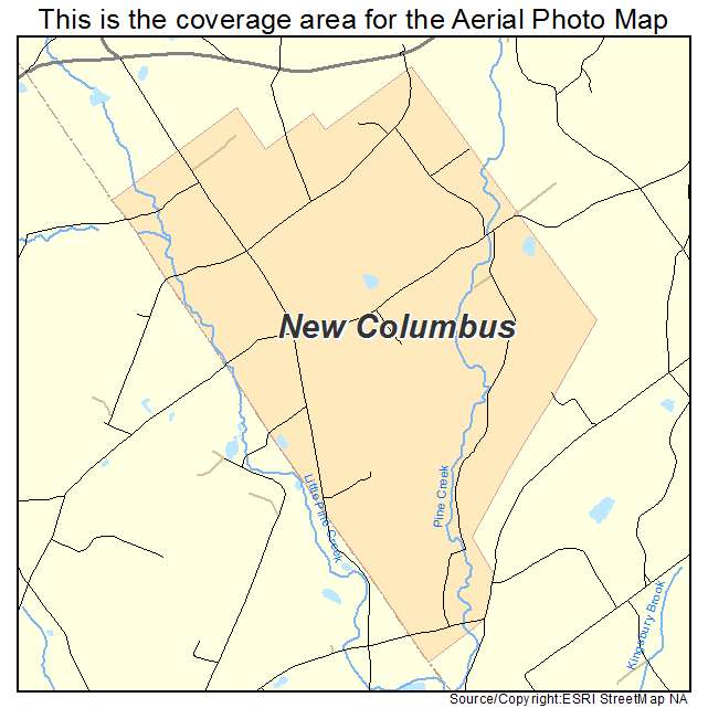 New Columbus, PA location map 