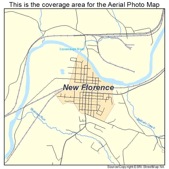 New Florence, PA location map 
