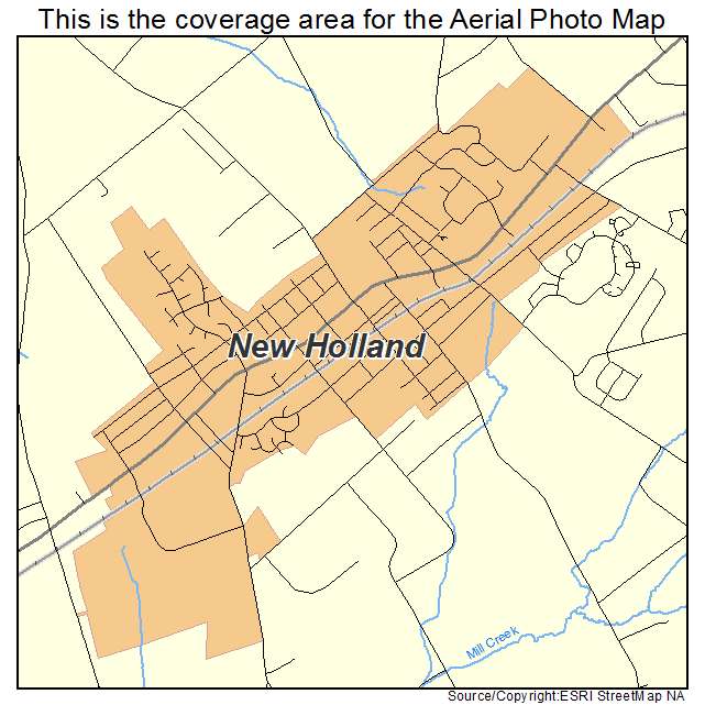 New Holland, PA location map 