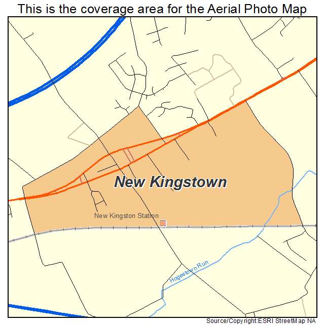 New Kingstown, PA location map 