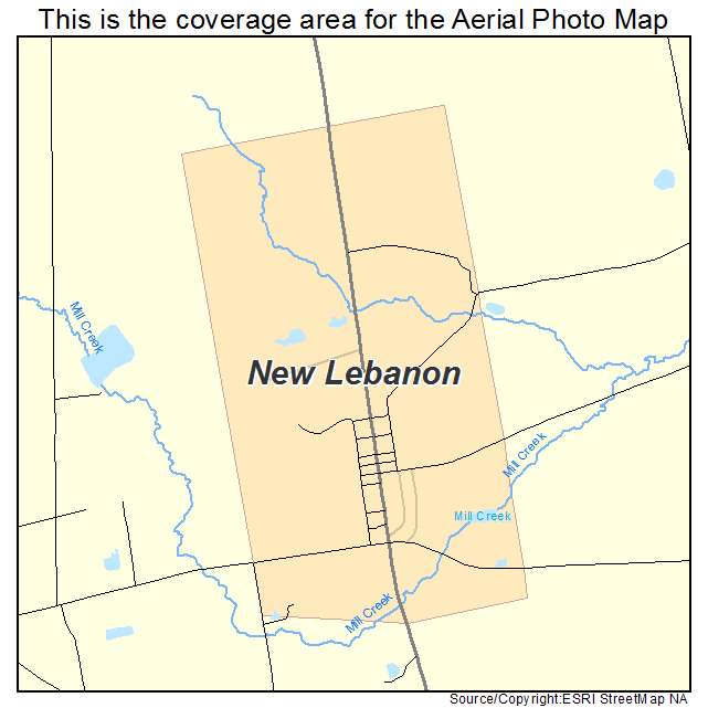 New Lebanon, PA location map 