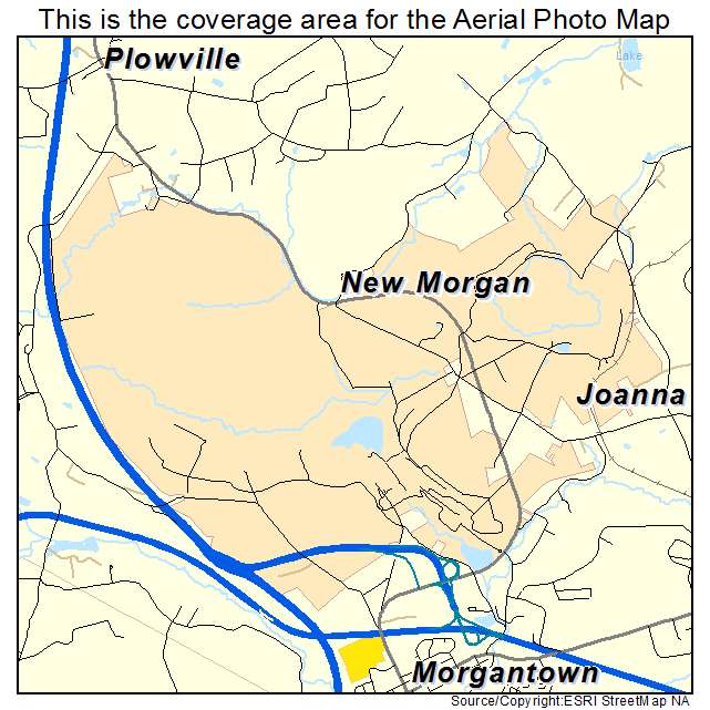 New Morgan, PA location map 