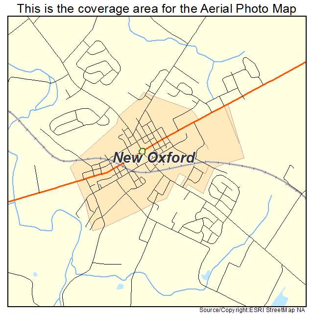 New Oxford, PA location map 