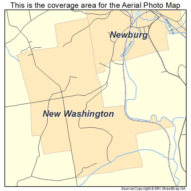 New Washington, PA location map 