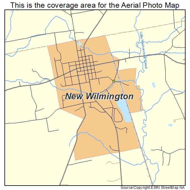 New Wilmington, PA location map 