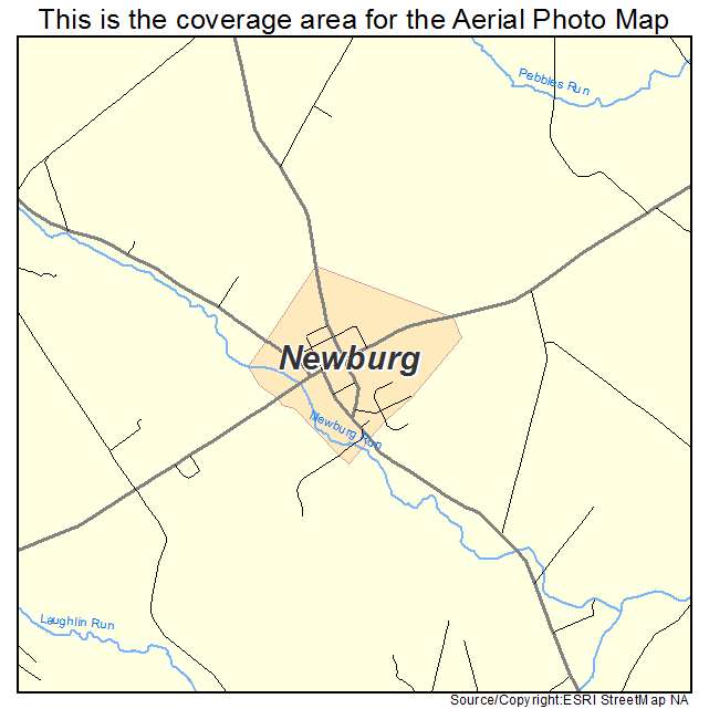 Newburg, PA location map 