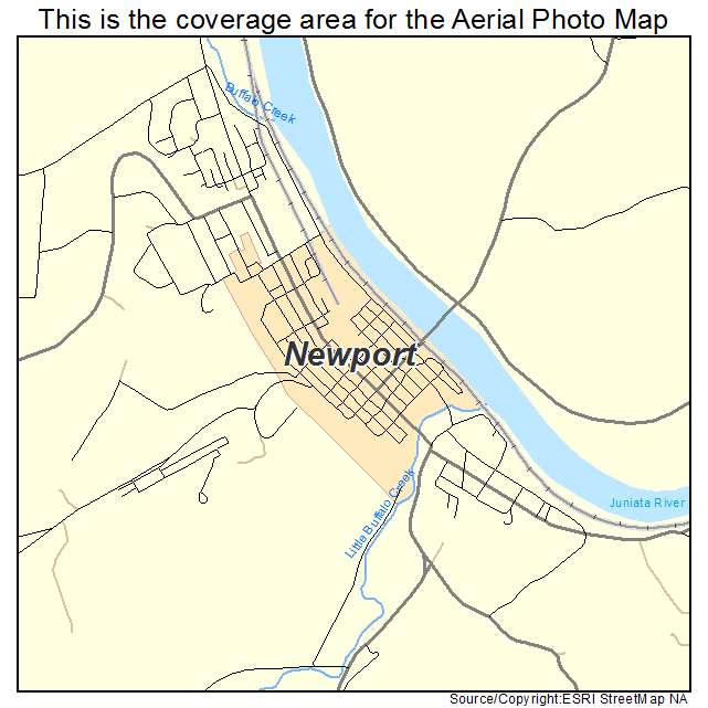 Newport, PA location map 