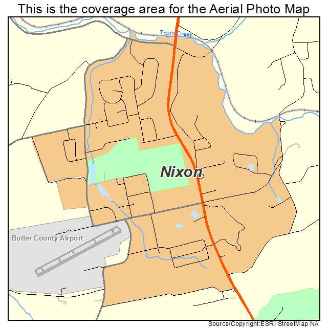 Nixon, PA location map 